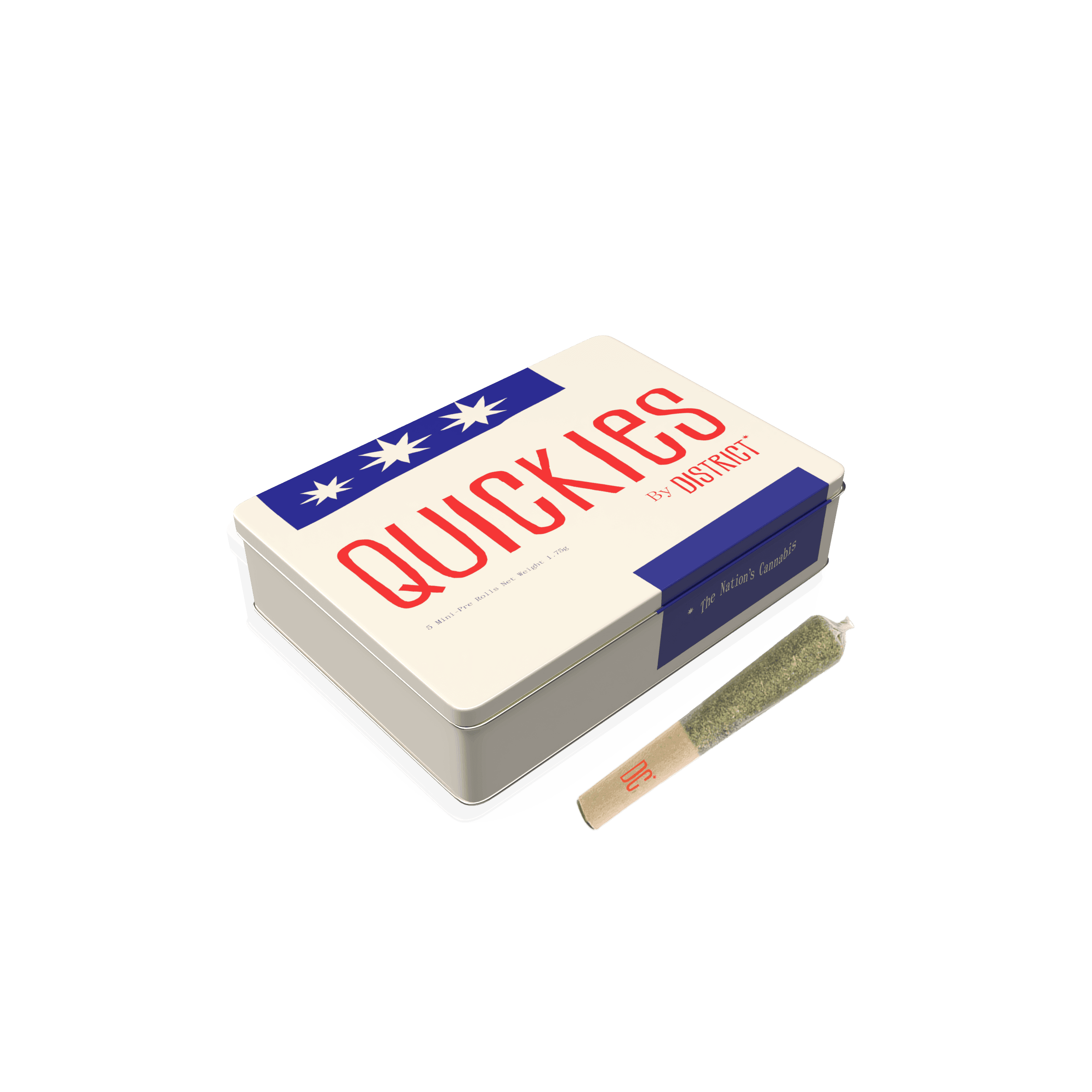 District Cannabis - Quickies | Gelato Cake | 0.35g mini-joint 5pk