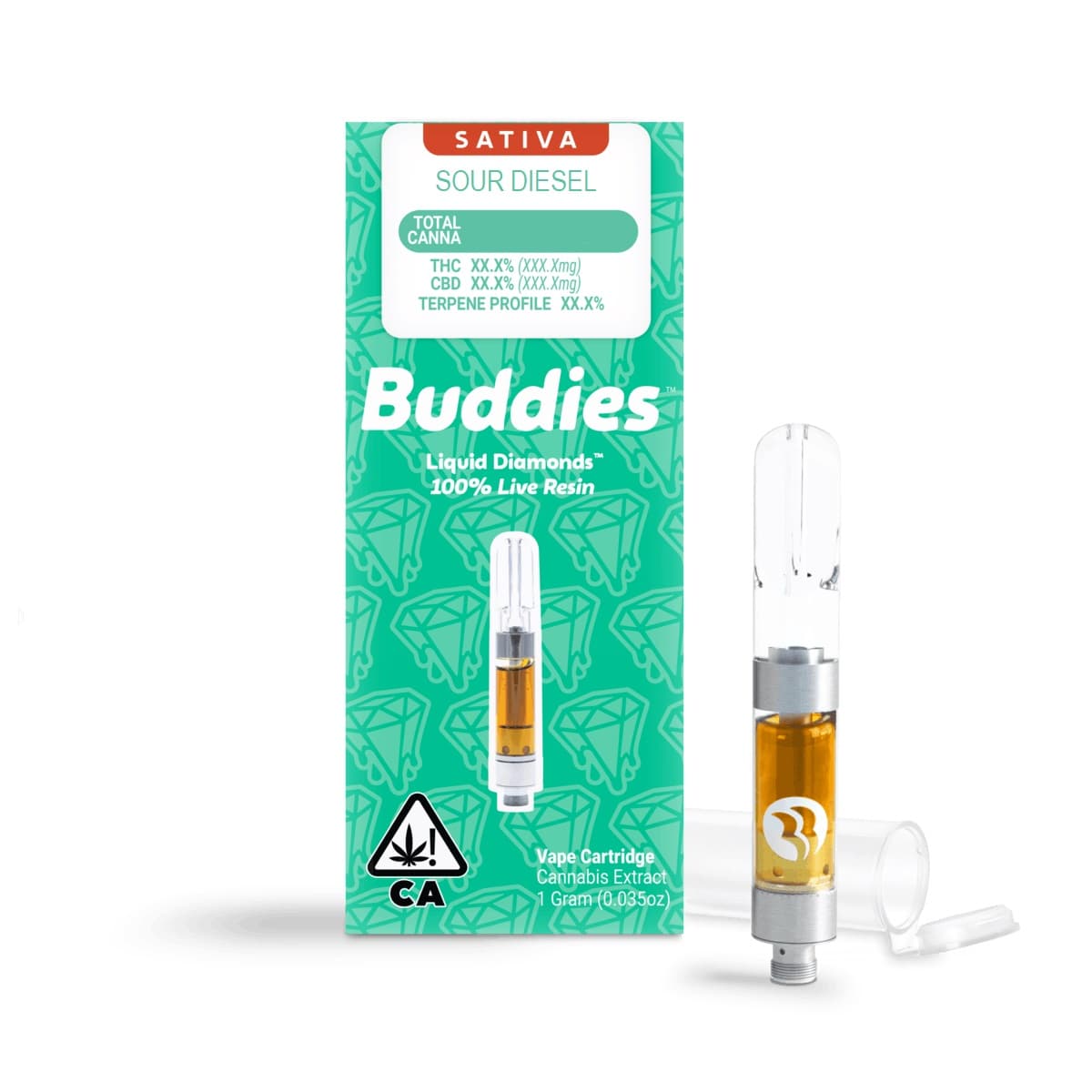 Buddies - Sour Diesel Live Resin Liquid Diamonds 1g