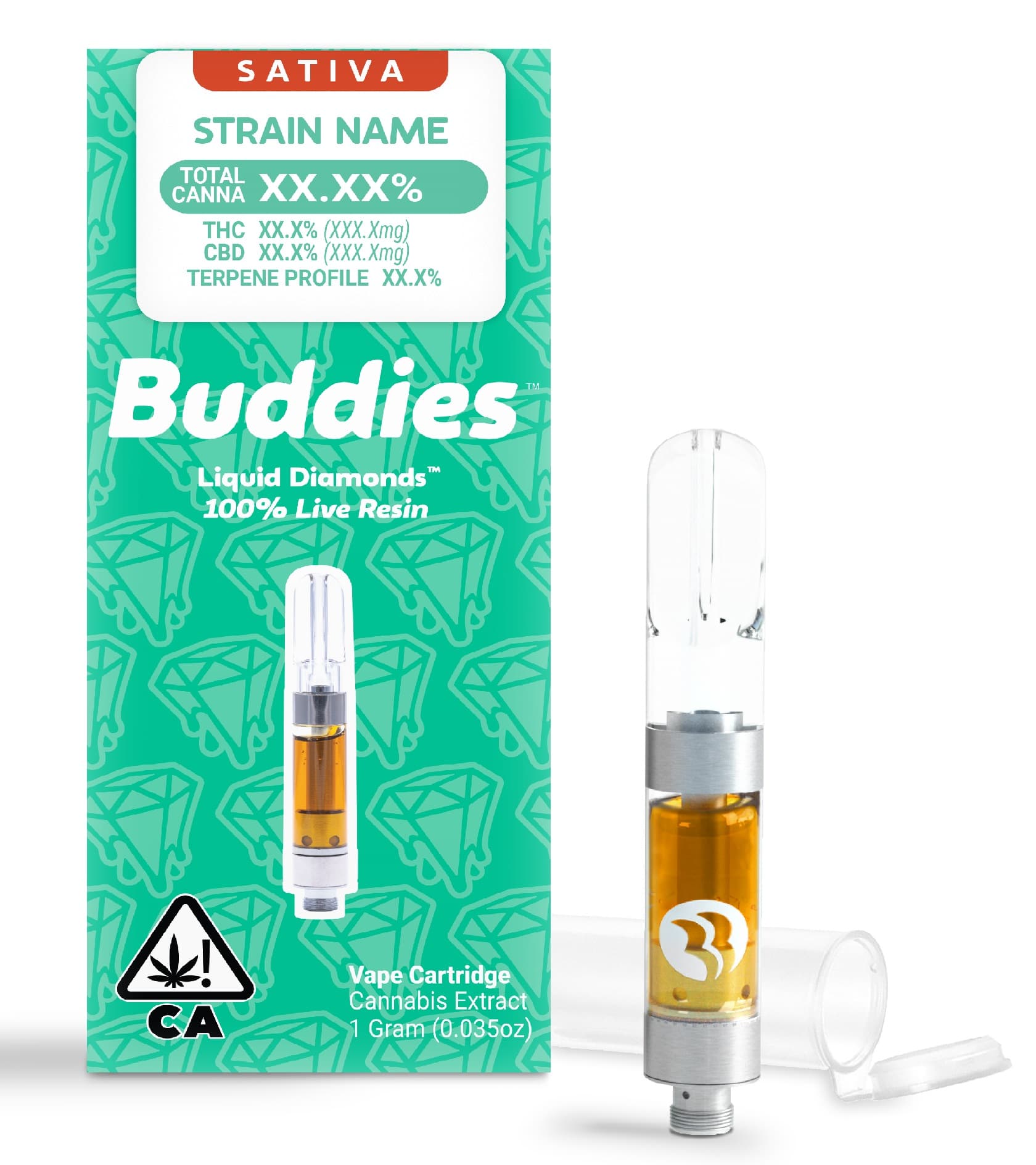 Buddies - Mowie Wowie Live Resin Liquid Diamonds 1g