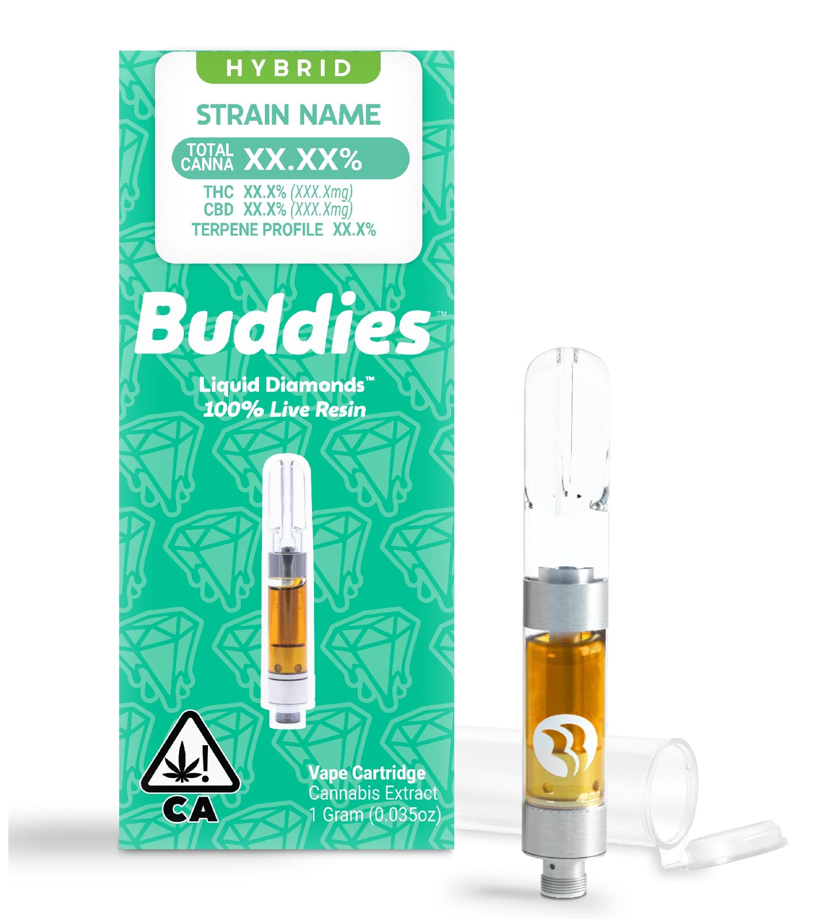 Buddies - Blueberry Yum Yum Live Resin Liquid Diamonds 1g