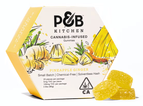 Papa & Barkley - Pineapple Ginger Hash Infused Kitchen Gummies 100mg