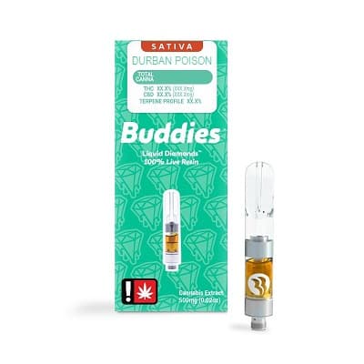 Buddies - Durban Poison Live Resin Liquid Diamonds 1g