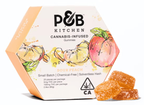 Papa & Barkley - Sour Peach Hash Infused Kitchen Gummies 100mg