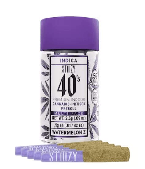 Stiiizy - Watermelon Z 40's Mini Infused Preroll 5pk
