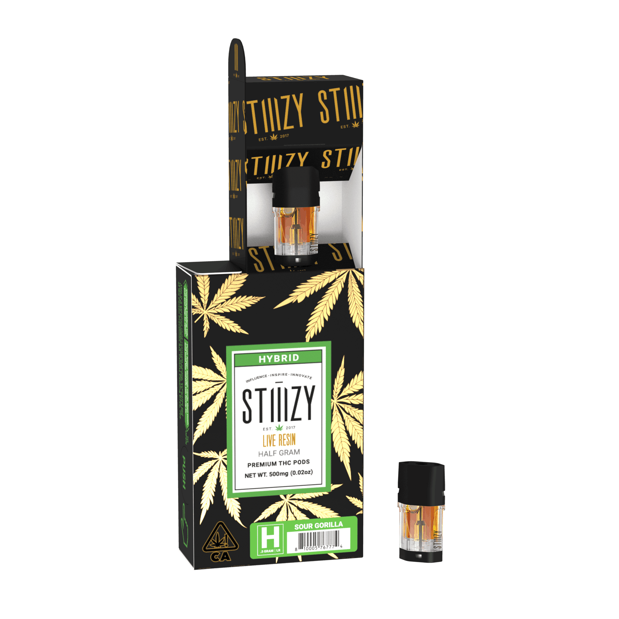 Stiiizy - Sour Gorilla Live Resin Pod .5g