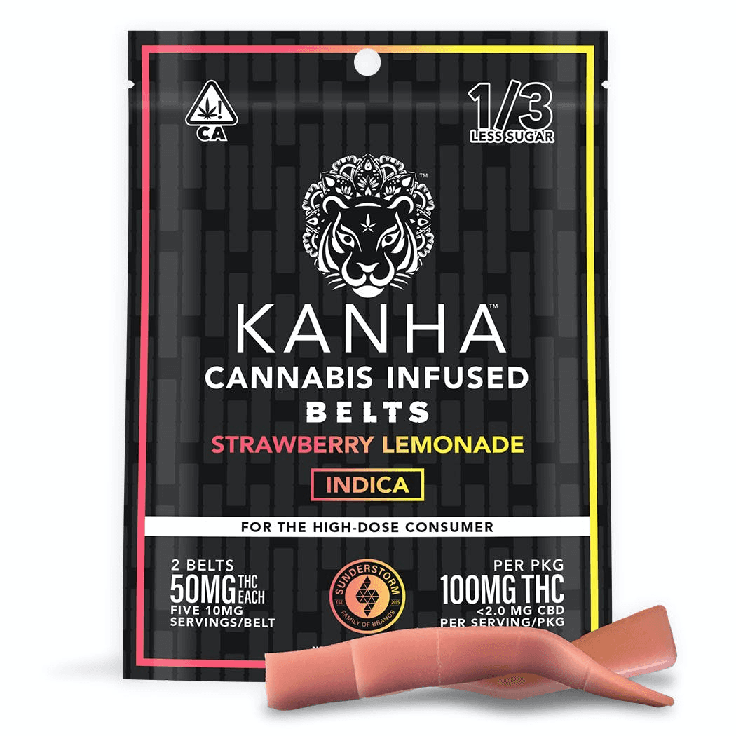 Kanha - Sour Strawberry Lemonade Belts 100mg