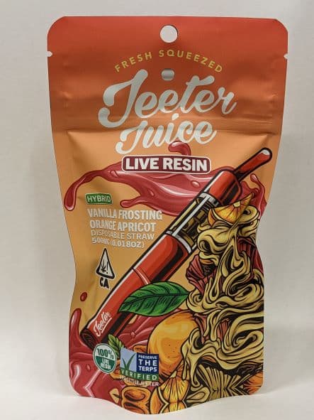 Jeeter - Vanilla Frosting Orange Apricot Live Resin Disposable .5g