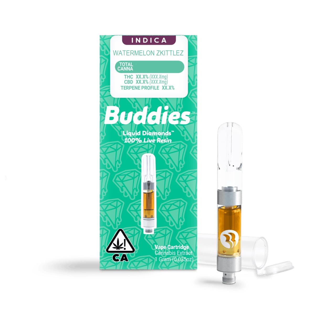 Buddies - Watermelon Zkittles Live Resin Live Distillate 1g