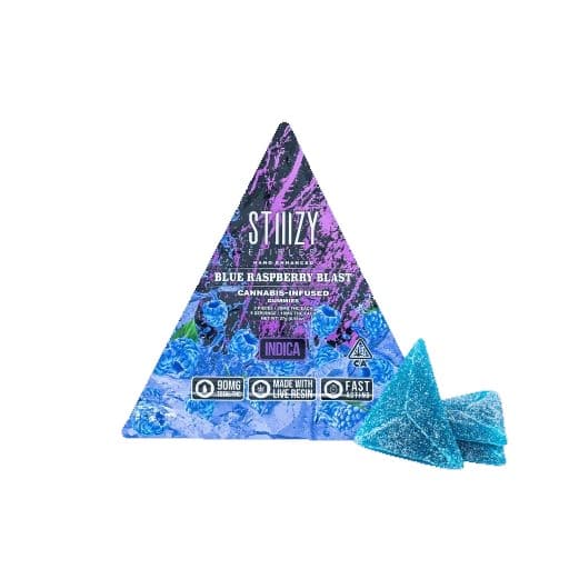 Stiiizy - Blue Raspberry Blast Gummies 90mg