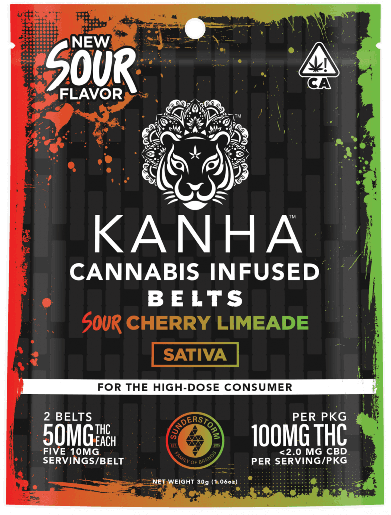 Kanha - Sour Cherry Limeade Belts 100mg