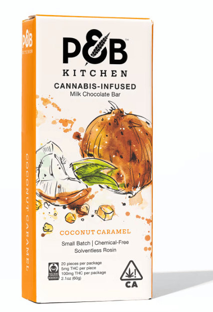 Papa & Barkley - Coconut Caramel Kitchen Milk Chocolate Bar 100mg