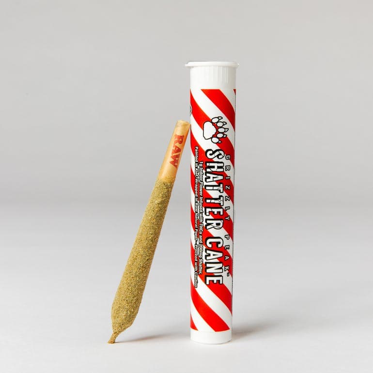 Grizzly Peak - Shatter Cane Infused Preroll 1g