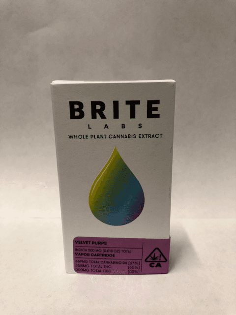 Brite Labs - Velvet Purps Cartridge .5g