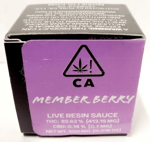 Moxie - THC Design Member Berry Live Resin Sauce .5g